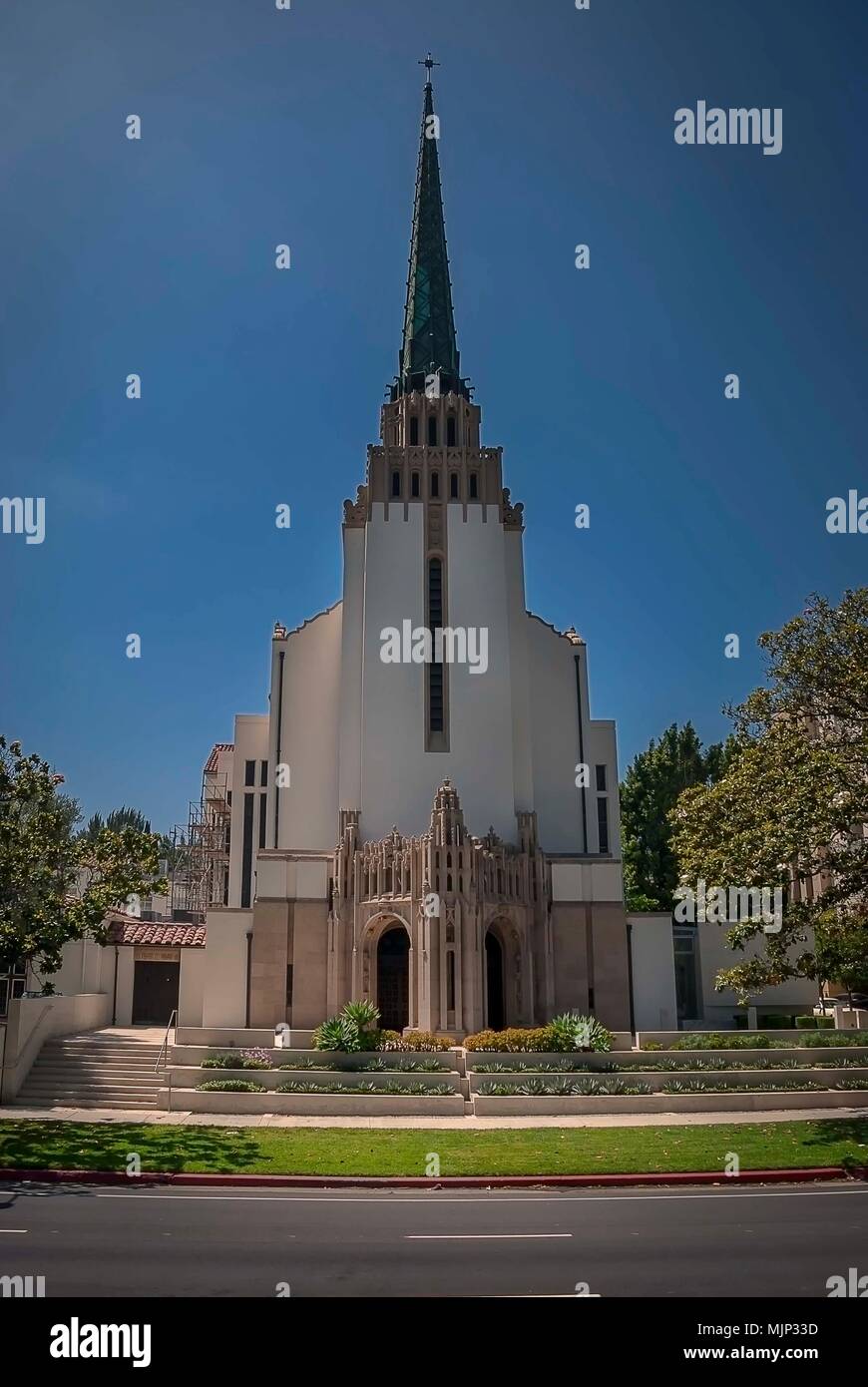 Der Westwood Vereinigte Methodistische Kirche in den Wilshire Boulevard, Los Angeles Stockfoto