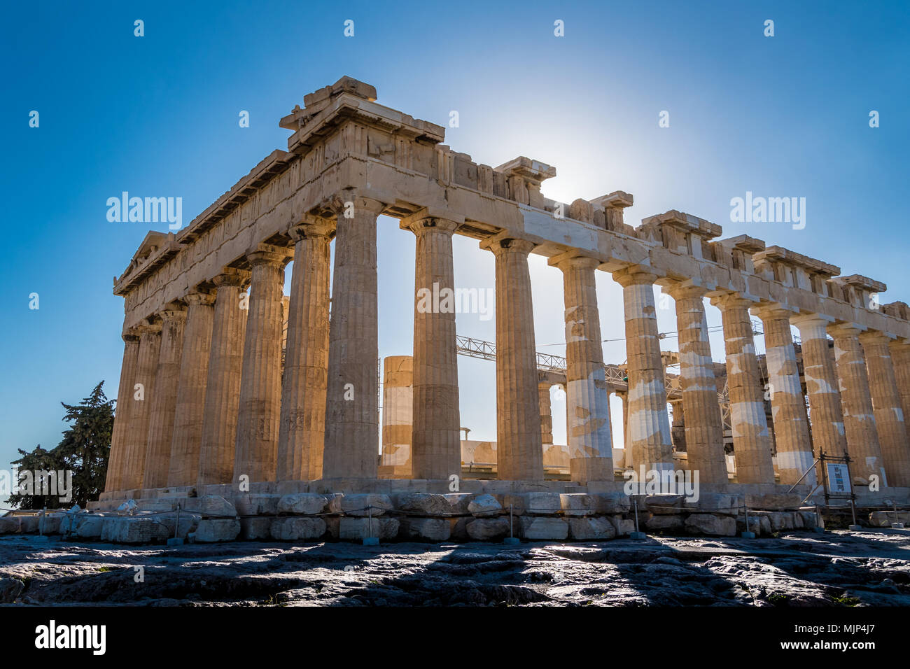 Parthenon Tempel auf der Akropolis in Athen Griechenland Stockfoto