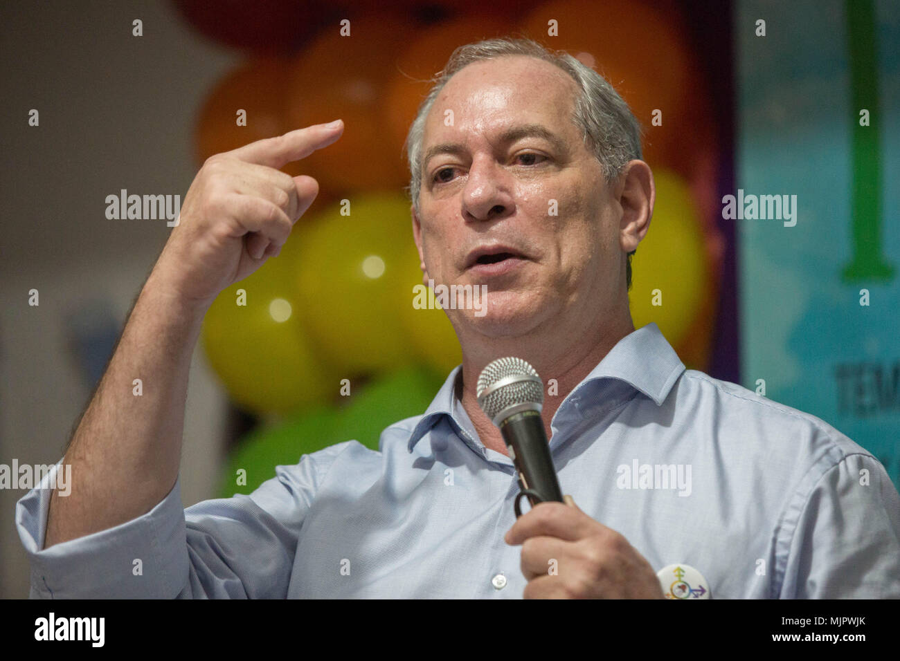 Sao Paulo Sao Paulo Brasilien 5 Mai 2018 Brasilianische Prasidentschaftskandidat Ciro Gomes Der Die Demokratische Arbeiterpartei