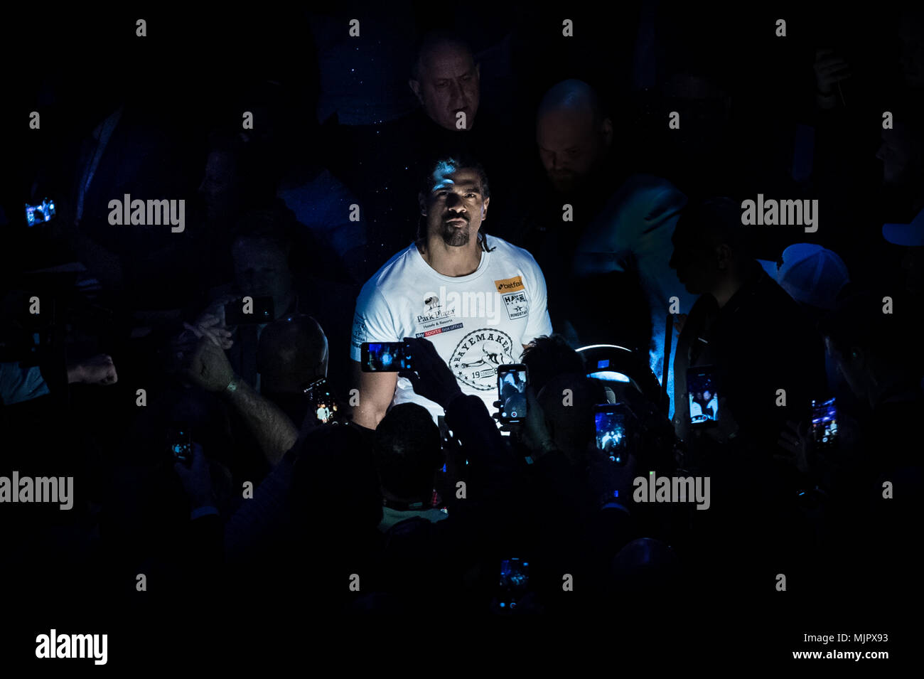 London, Großbritannien. 5 Mai, 2018. Bellew vs Haye heavyweight Boxing rückkampf am O2. Credit: Guy Corbishley/Alamy leben Nachrichten Stockfoto