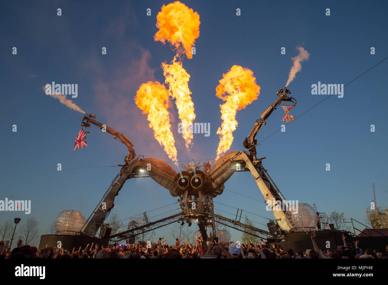 London, England. 5. Mai 2018, Arcadia London 10-Jähriges Festival in der Queen Elizabeth Olympic Park am 5 Mai, 2018, London. England. © Jason Richardson/Alamy leben Nachrichten Stockfoto