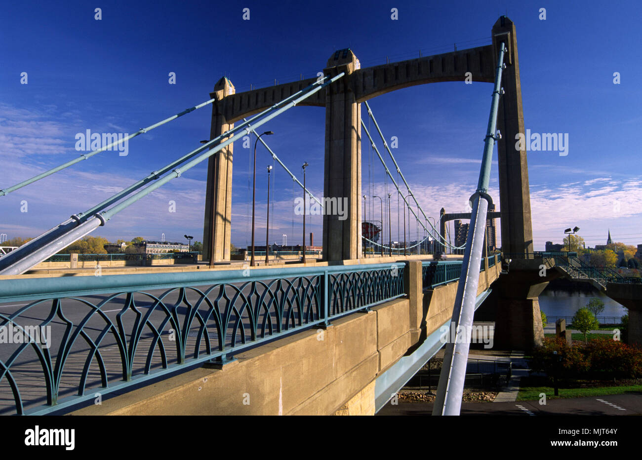 Hennepin Brücke, Minneapolis, Minnesota Stockfoto