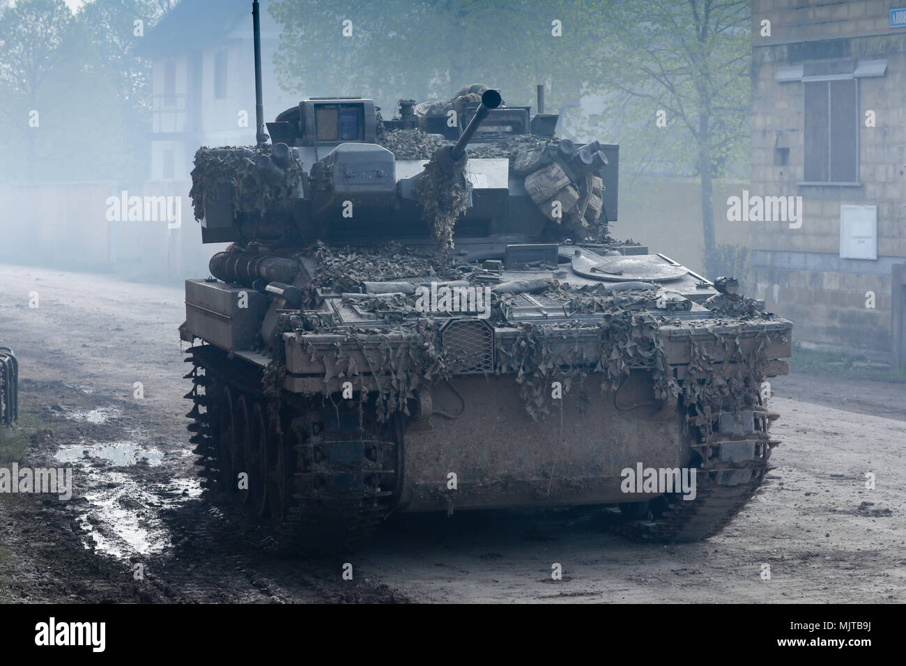 Lettische Armee Scimitar während der Ausbildung in der UK Stockfoto