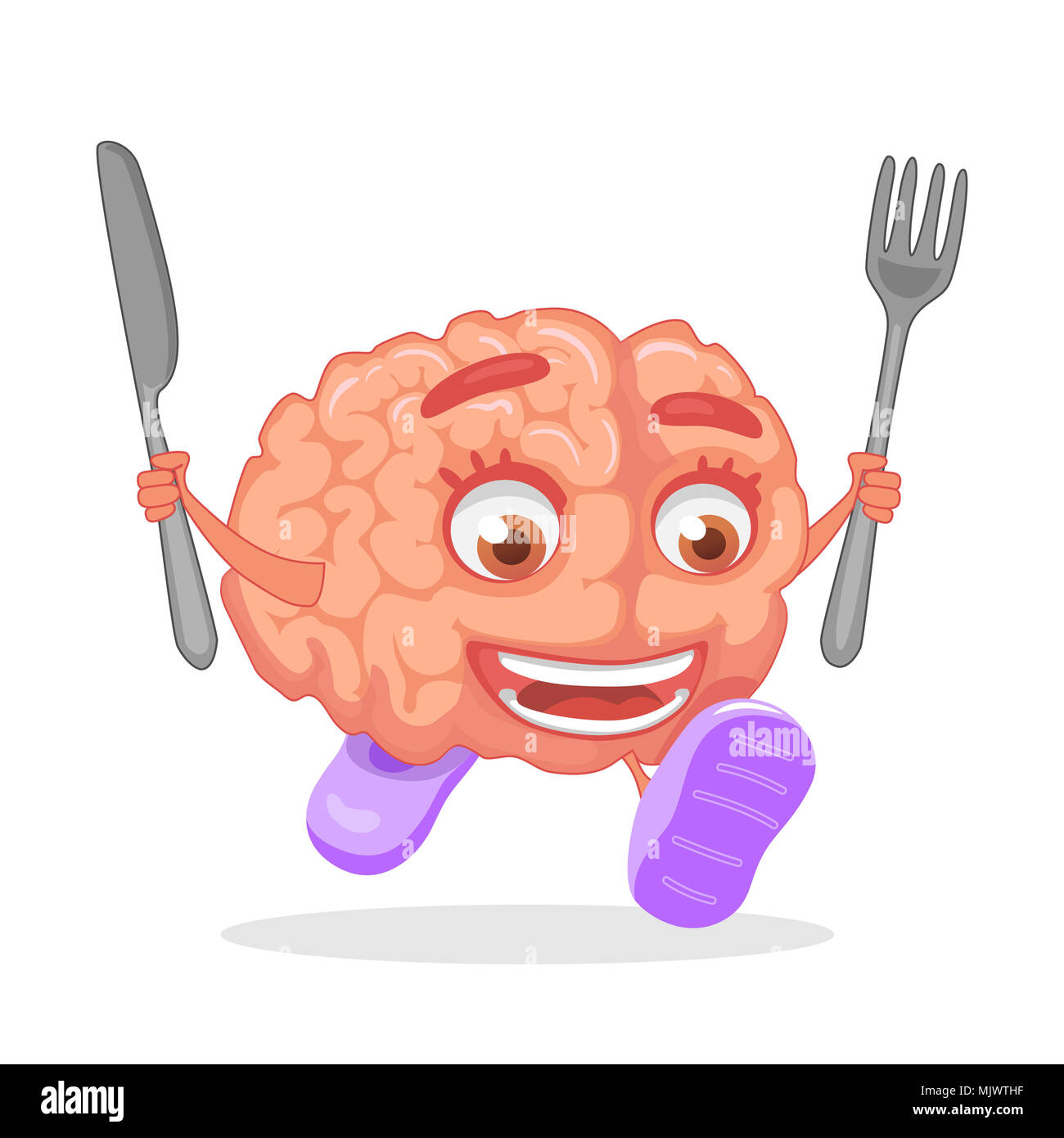 Gehirn Ernährung Konzept Stockfoto