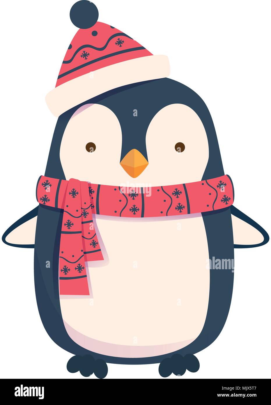 Penguin Cartoon Illustration Stock Vektor