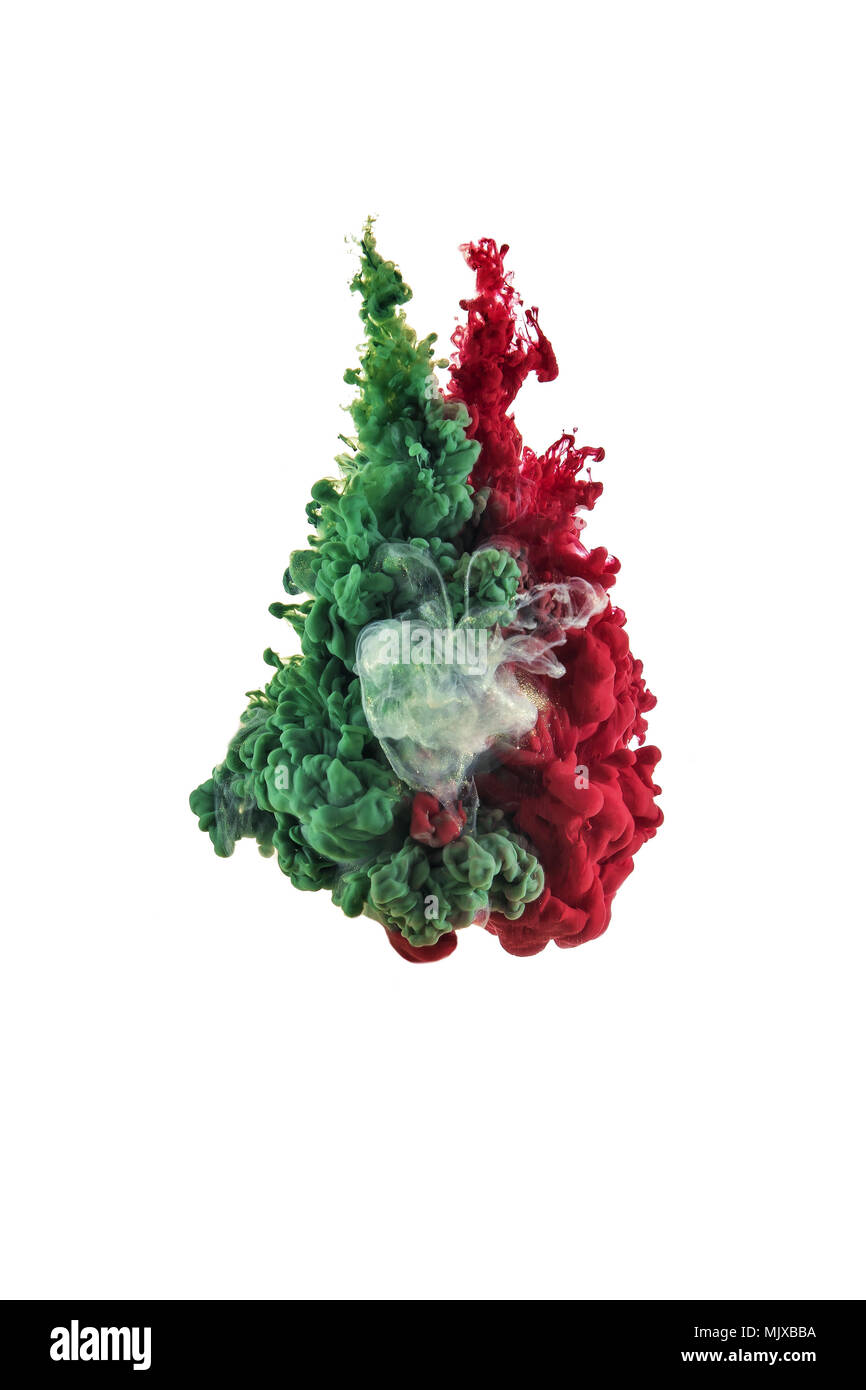 Farbspritzer von Tinte Stockfoto