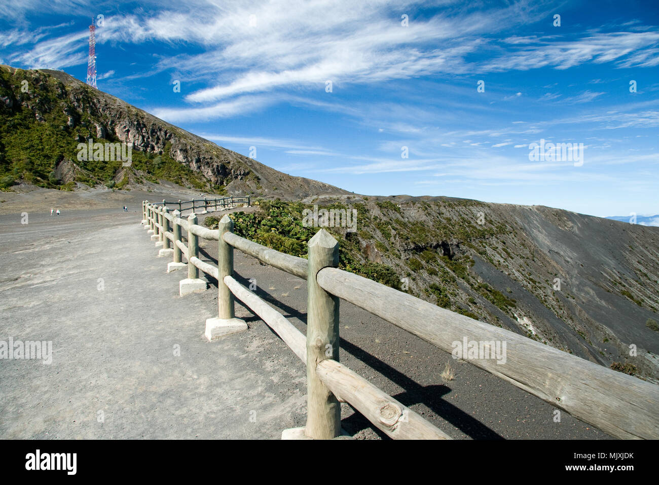 Vulkankrater, Irazu, Irazu Vulkan-Nationalpark, Costa Rica Stockfoto