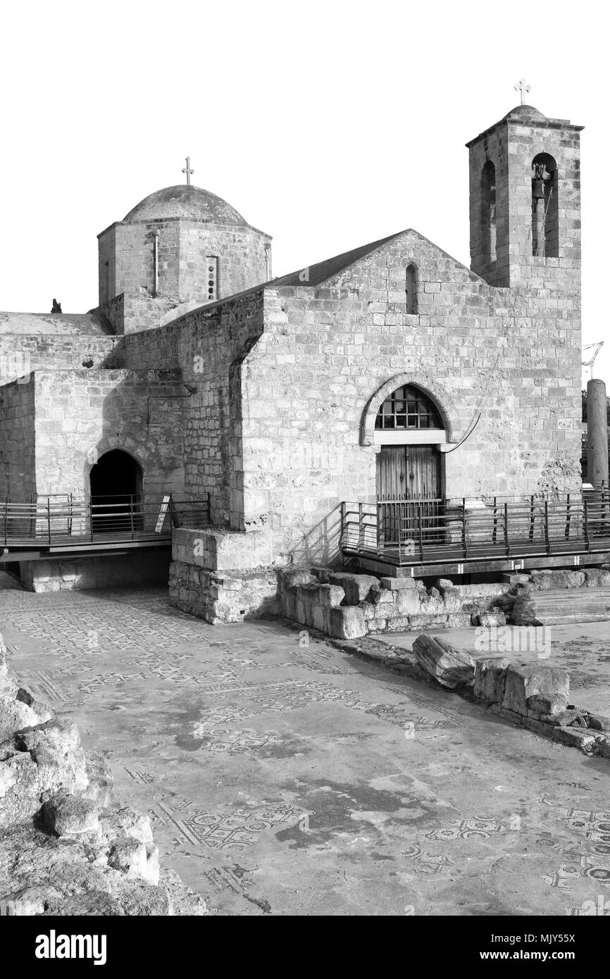 In Zypern die alte Kirche und das historische Erbe der Geschichte Stockfoto