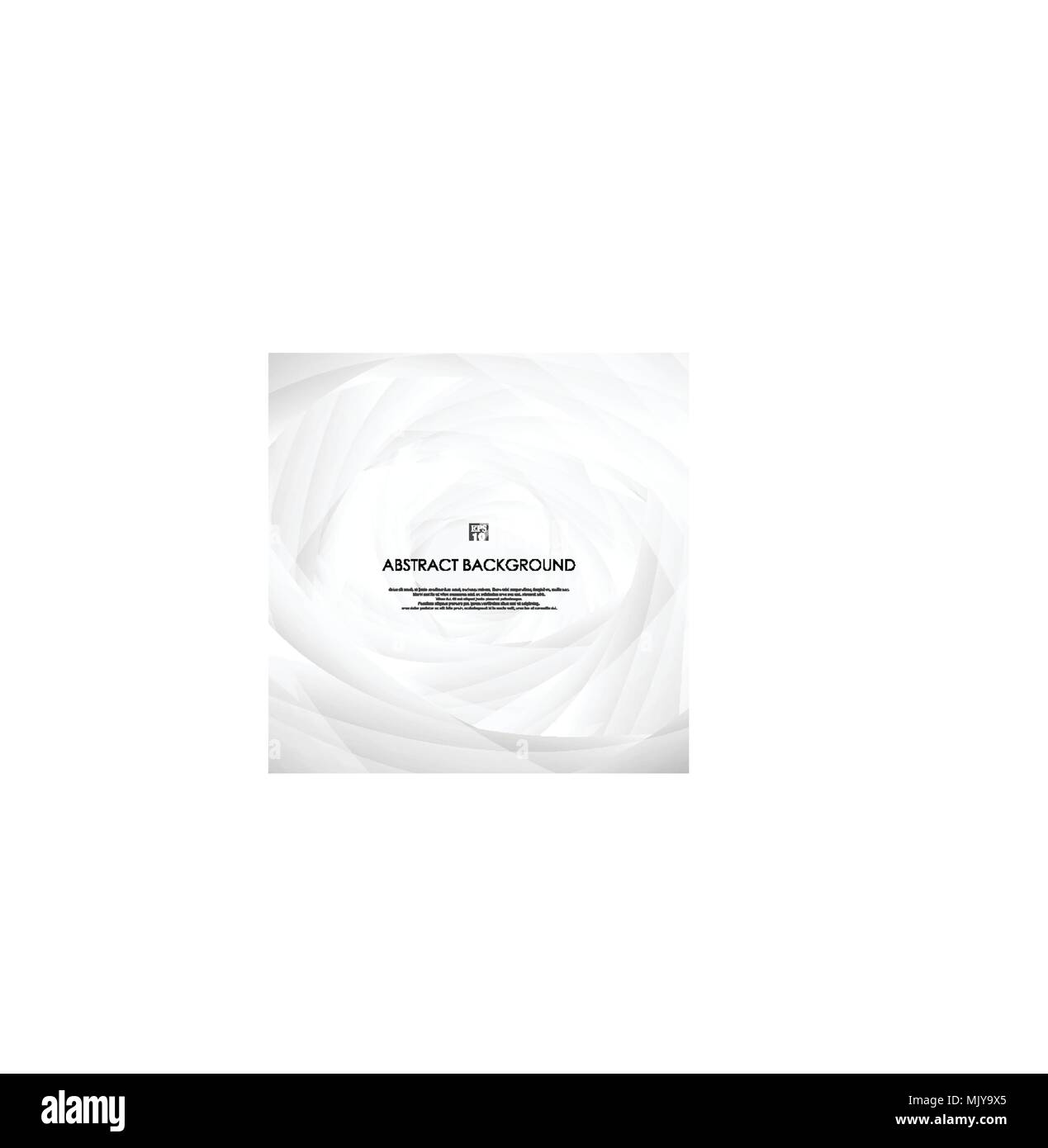 Kreis der modernen Abstraktion Hintergrund in Bewegung der grauen und weißen Ton. Konzeption für die Präsentation von Business und Abdeckung Banner. Abbildung: Vektor Stock Vektor