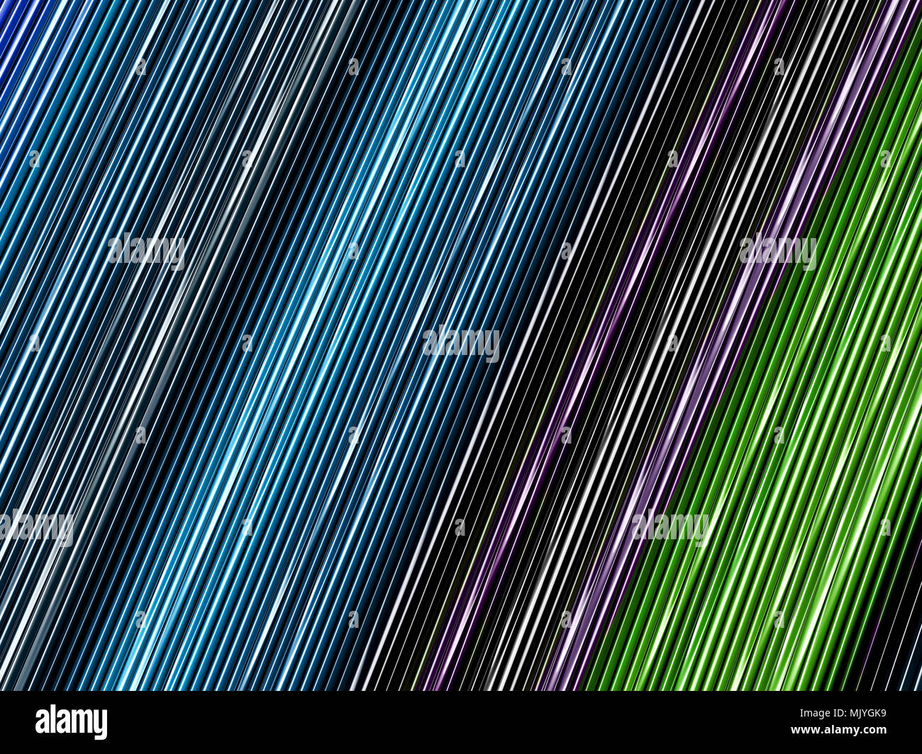 Futuristischer techno fraktale Muster Hintergrund mit hellen multicolor streifen Stockfoto