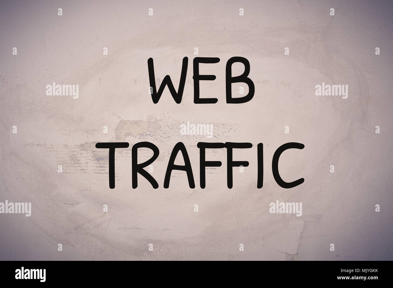 Web Traffic Wort, Geschäftskonzept Hintergrund Stockfoto