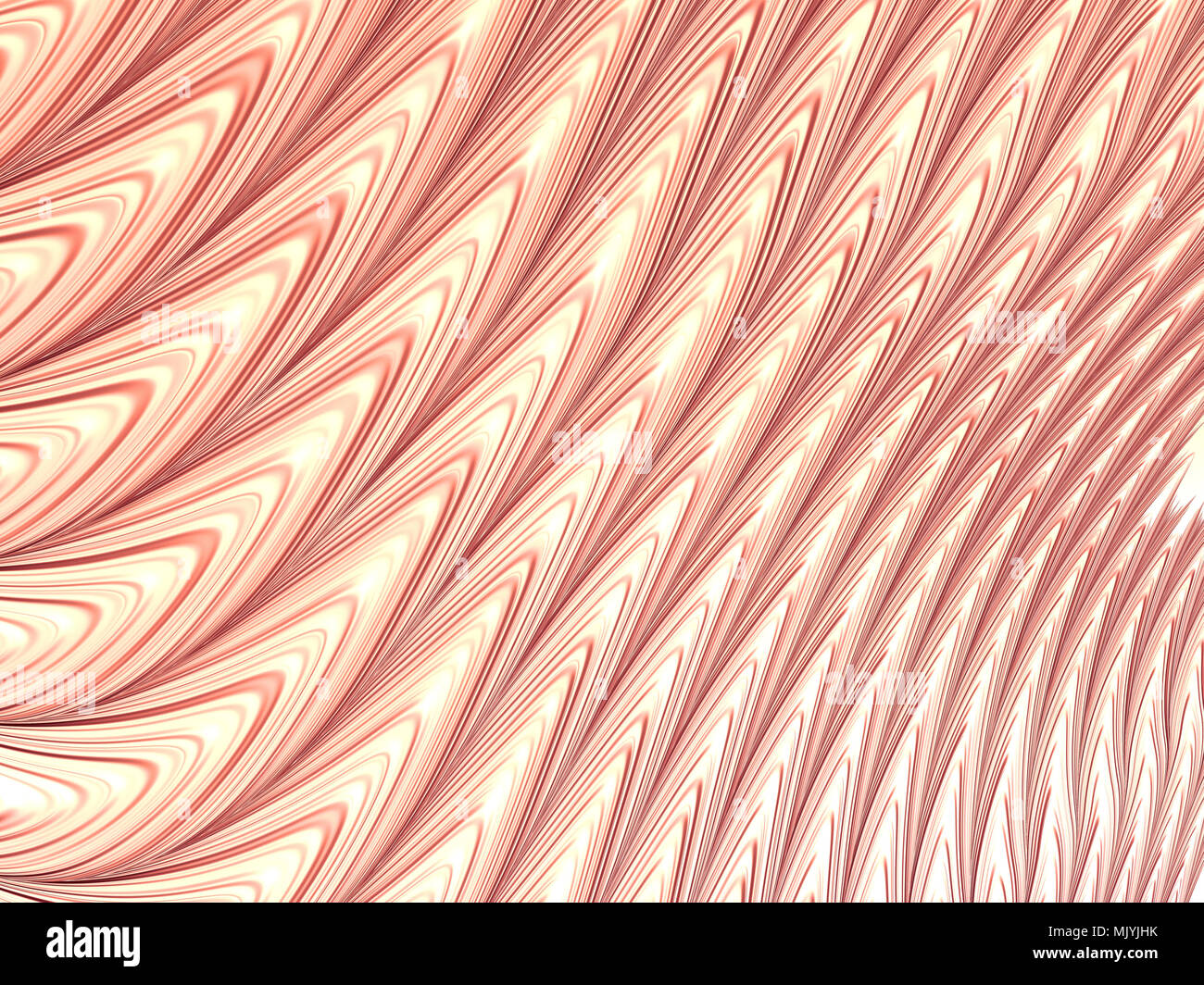Abstrakt hellbraun Fractal-hintergrund mit glatten wellenförmige Muster Stockfoto