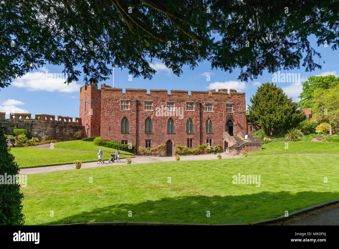 Shrewsbury Castle Stockfoto