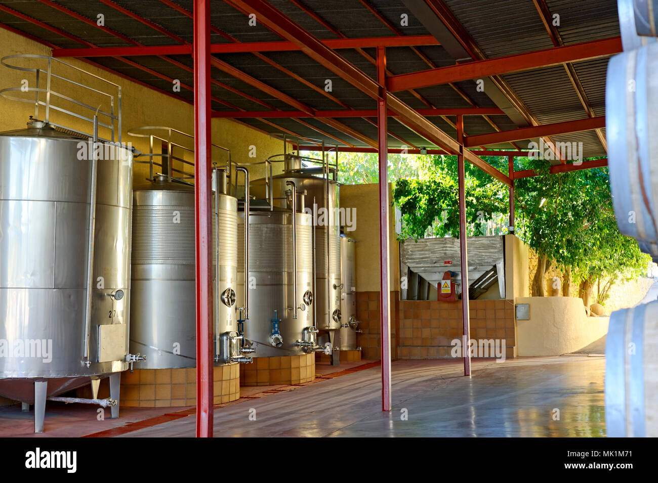 Weingut in der Region Alicante Spanien Stockfoto