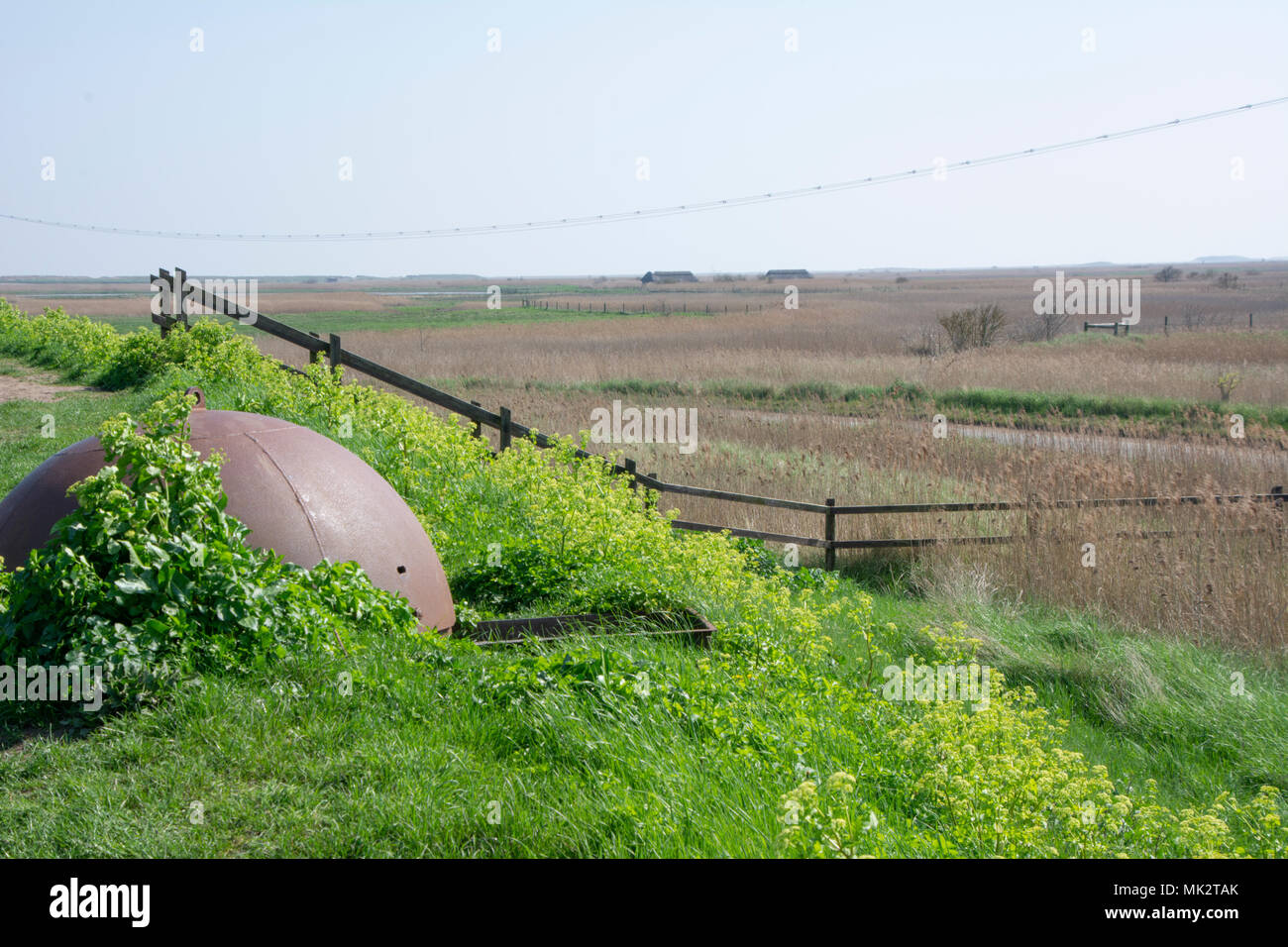 Alte naval Mine, Allan-Williams Revolver Stockfoto