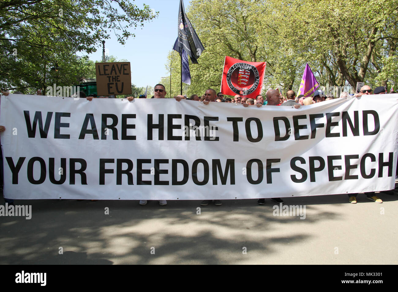 London, Großbritannien. 6. Mai 2018. Die Vorderseite der Tag für Freiheit März Kredit: Alex Cavendish/Alamy leben Nachrichten Stockfoto