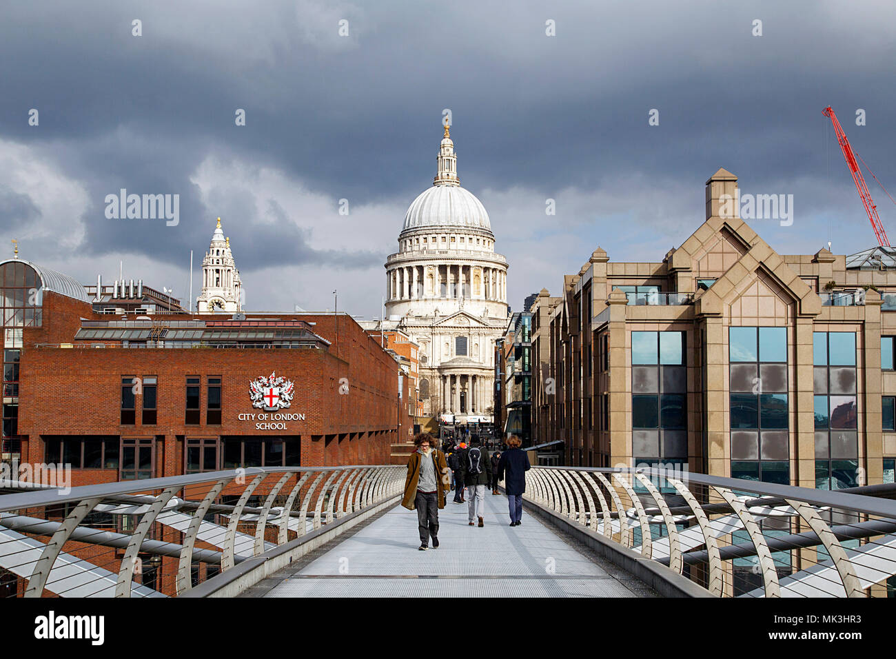 London, Großbritannien: 26. Februar 2018: Die Stadt London School, auch als CLS bekannt, ist eine unabhängige Schule für Jungen, in der City von London. Stockfoto