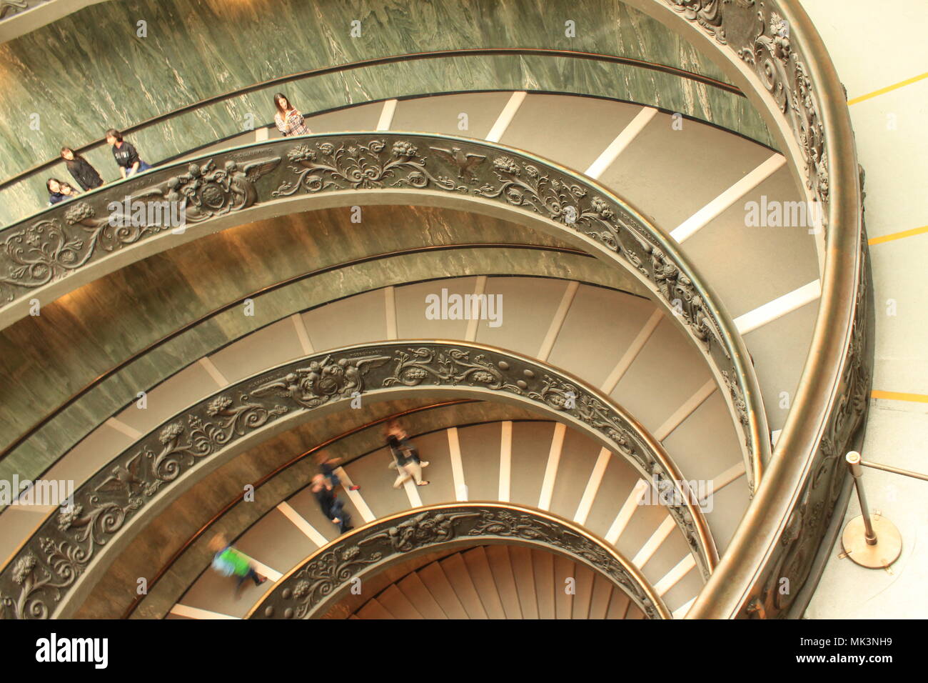 Wendeltreppe in der Vatikanstadt Stockfoto