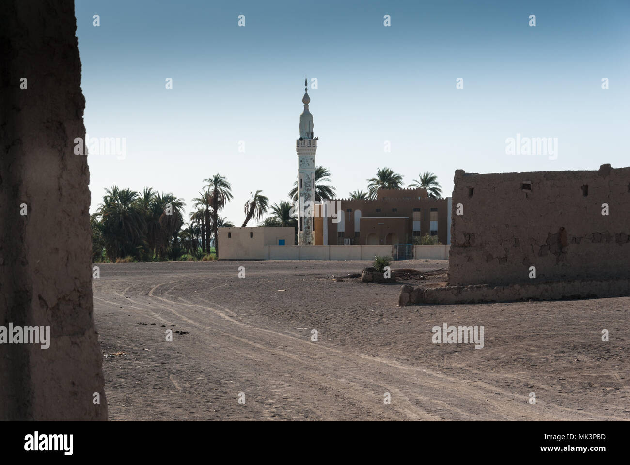 Moschee in Sesibi vilage, nördlichen Sudan Stockfoto