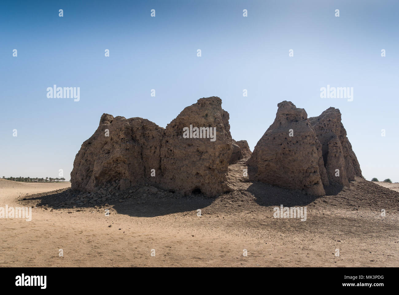 Östlichen Deffufa in der Nähe von Kerma, Sudan Stockfoto