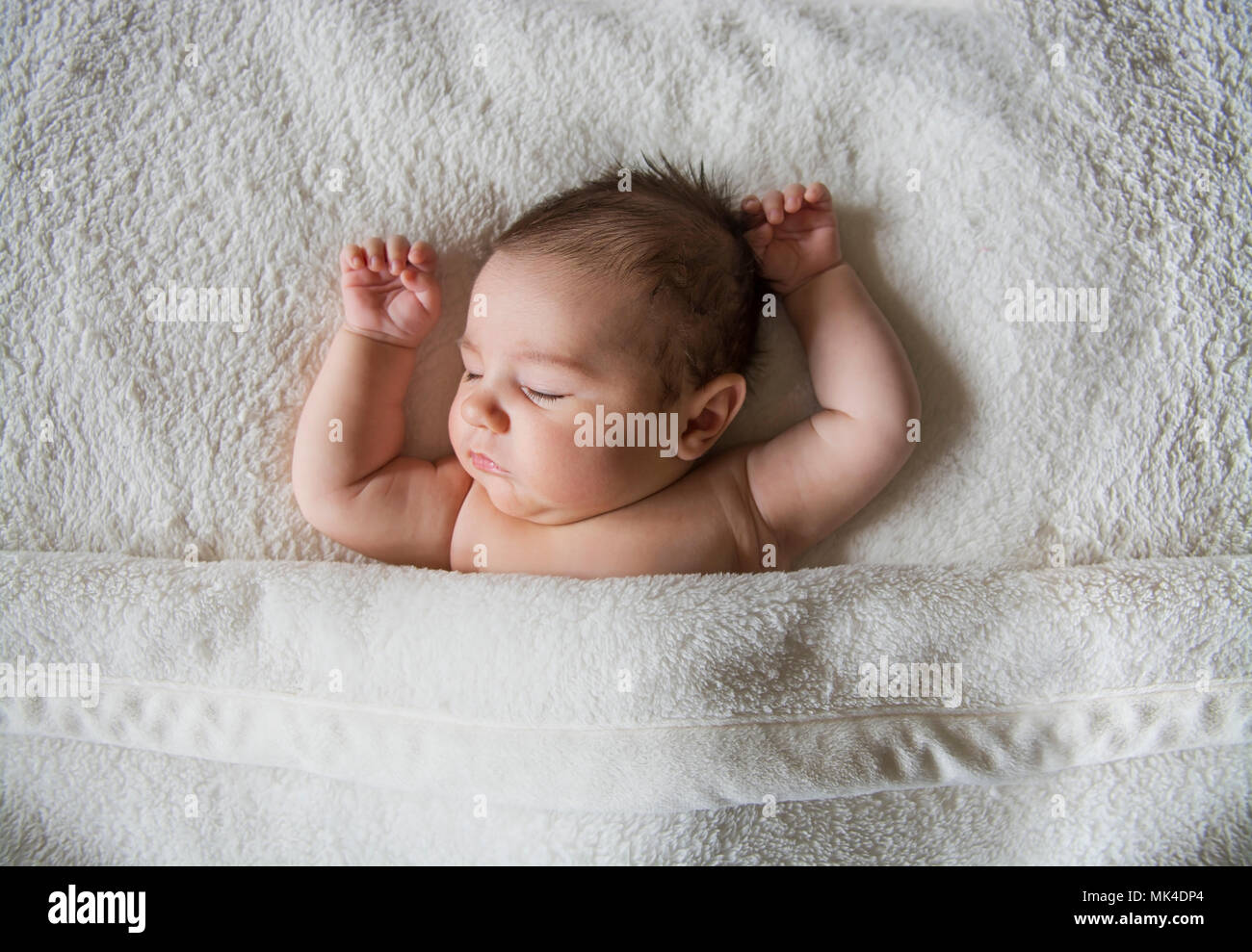 Friedlich schlafenden Baby Boy Stockfoto