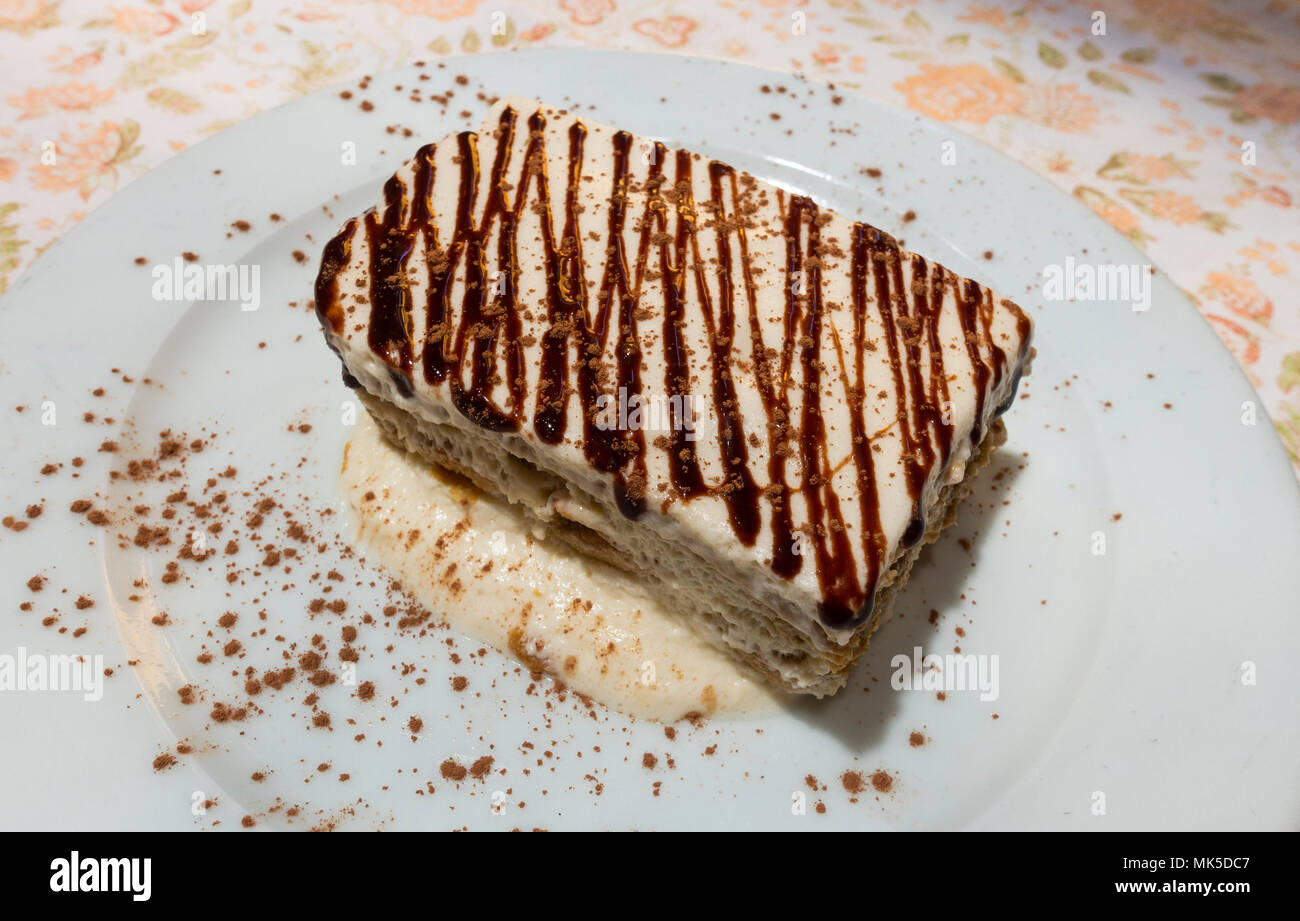 Tiramisu, ein italienisches Dessert Stockfoto