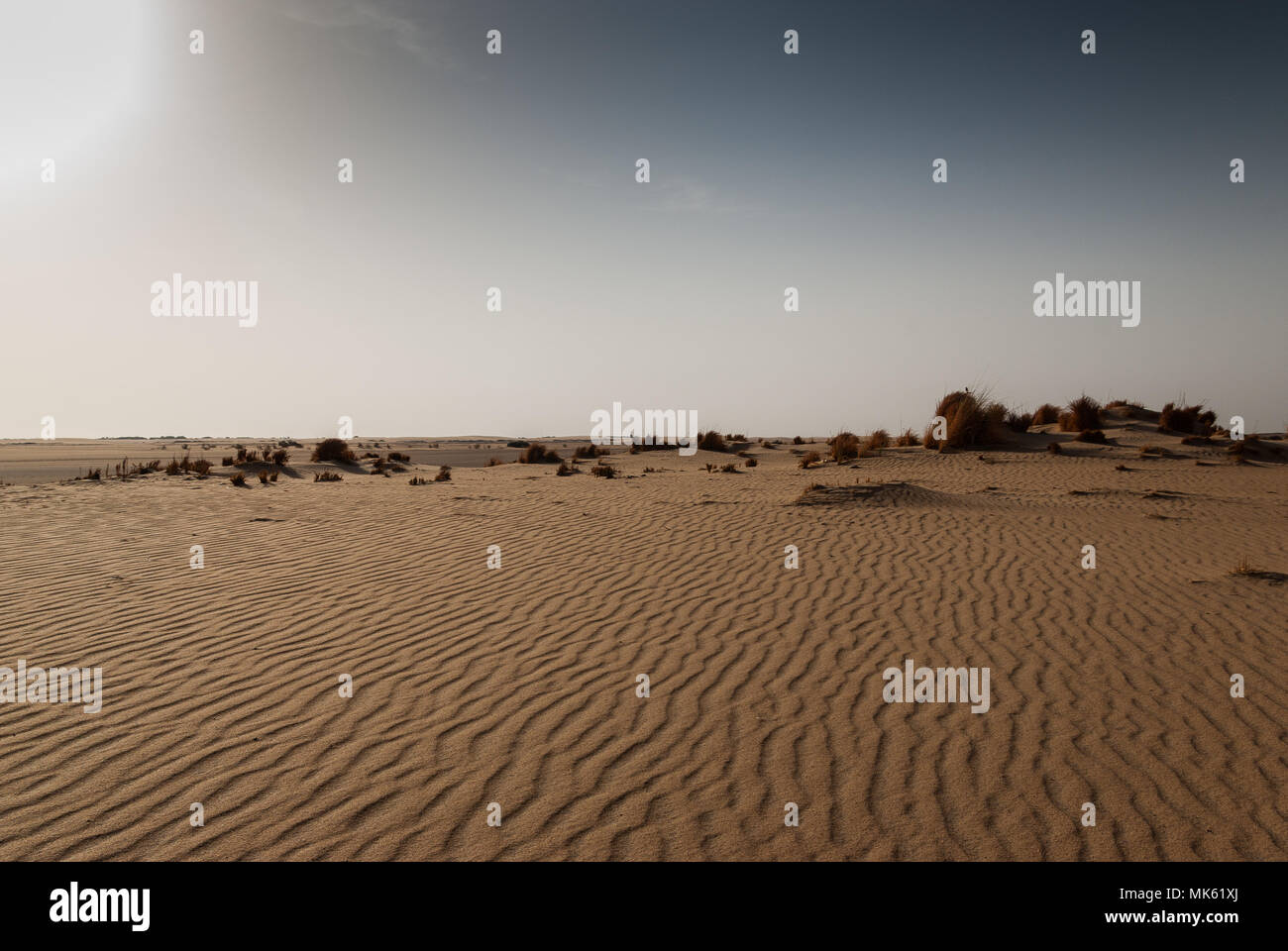 Wüste um Kawa Ausgrabungsstätte, Dongola, Sudan Stockfoto