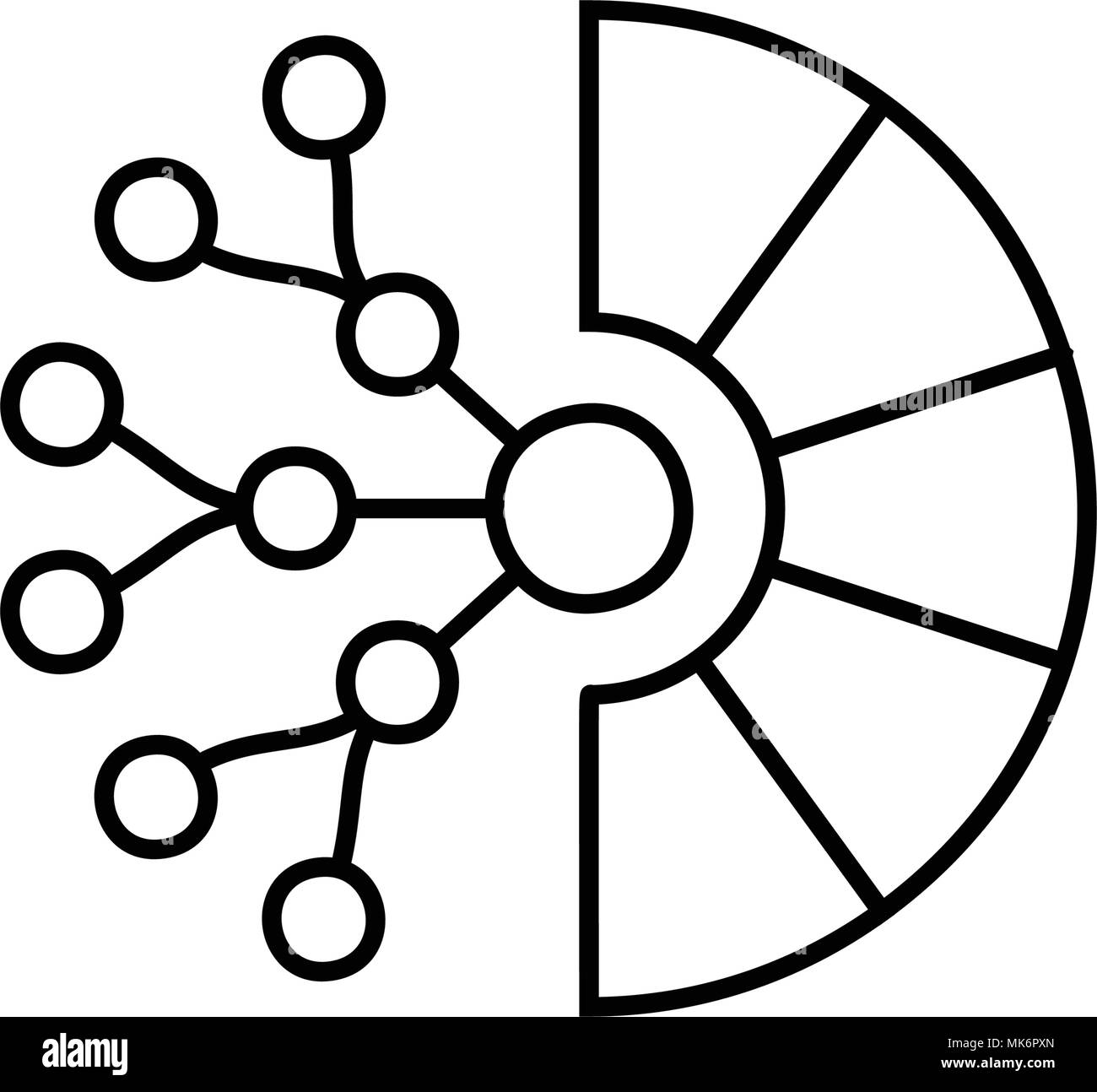 Big Data Icon Design. Vector Illustration Stock Vektor