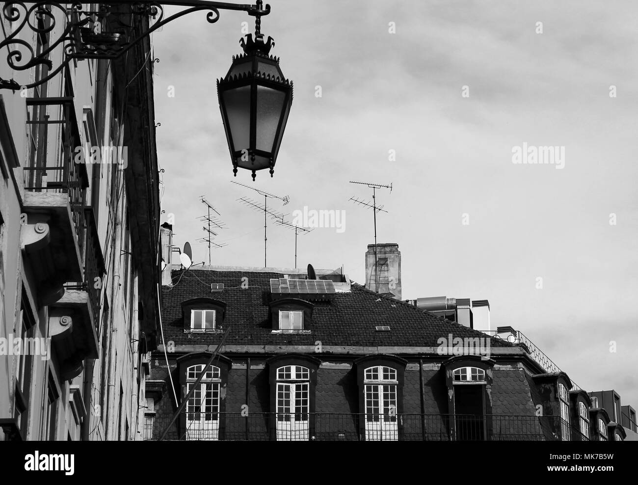 Lissabon Dächer im gotischen Stil Stockfoto