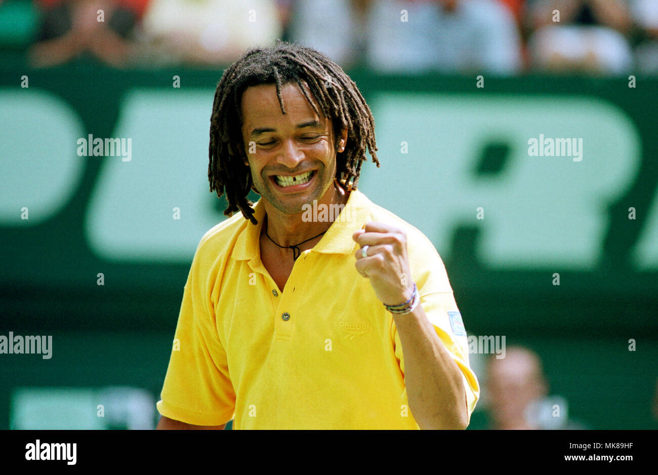 Tennis, Gerry Weber Open Halle Deutschland 13,6.99, Showmatch B. Borg (SWE) vs Yannick Noah (FRA) ---Yannick Noah (FRA) Stockfoto