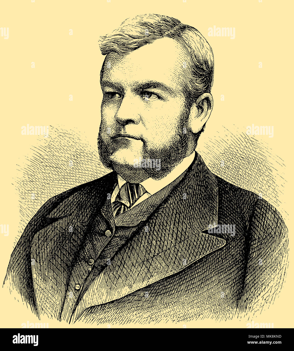 Adolf Wilhelm Daniel Fürst Auersperg (21. Juli 1821 geboren), Stockfoto