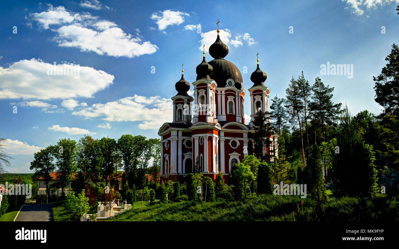 Außenansicht zu Curchi orthodoxen Kloster in Orhei, Republik Moldau Stockfoto