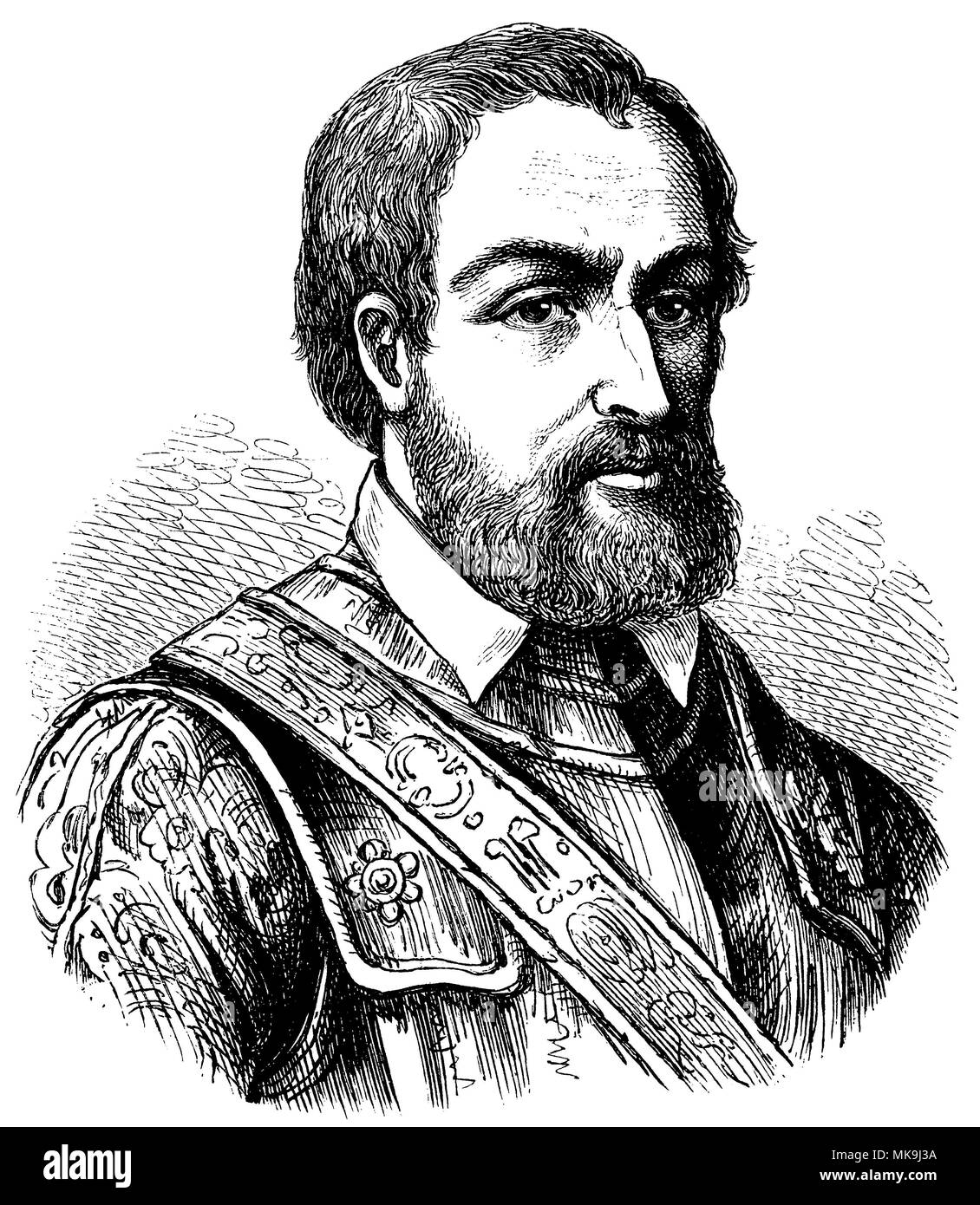 Pierre du Terrail Bayard (April 1, 1476 geboren, starb am 30. April 1524), Stockfoto