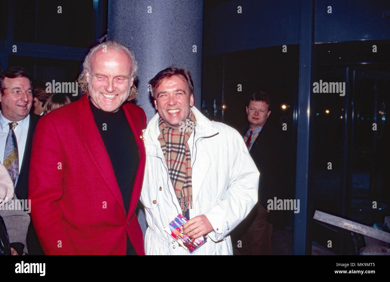 Radiomoderator Frank Laufenberg (rechts) bei der Eröffnung