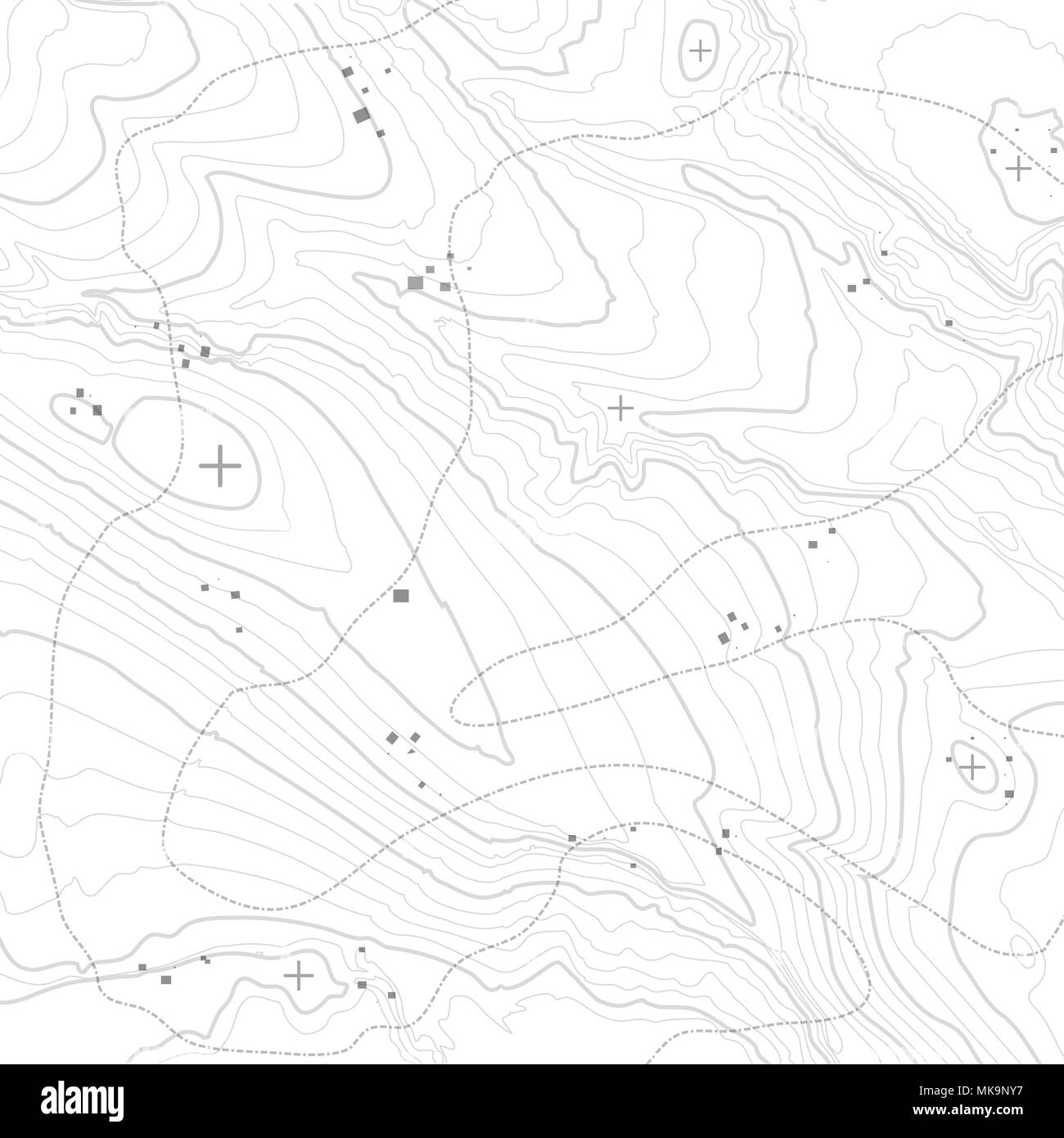 Topografische Karte Hintergrund konzept mit Platz für Ihre Kopie. Stock Vektor