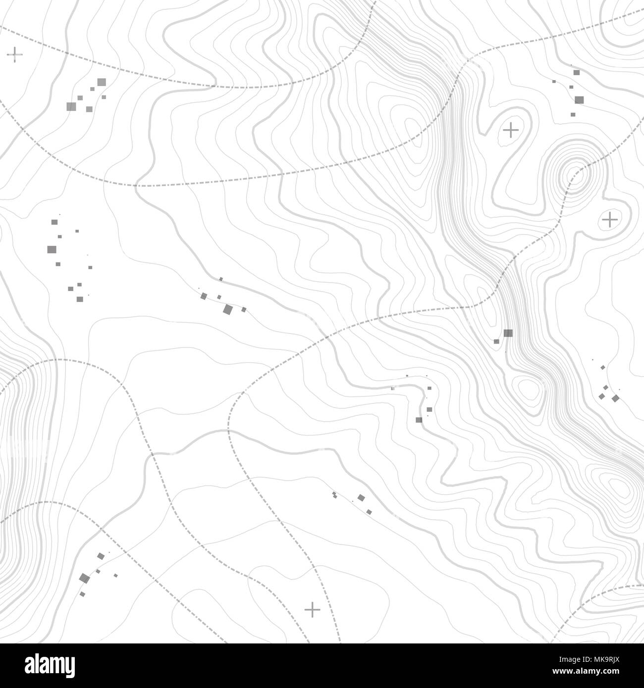 Topografische Karte Hintergrund konzept mit Platz für Ihre Kopie. Stock Vektor