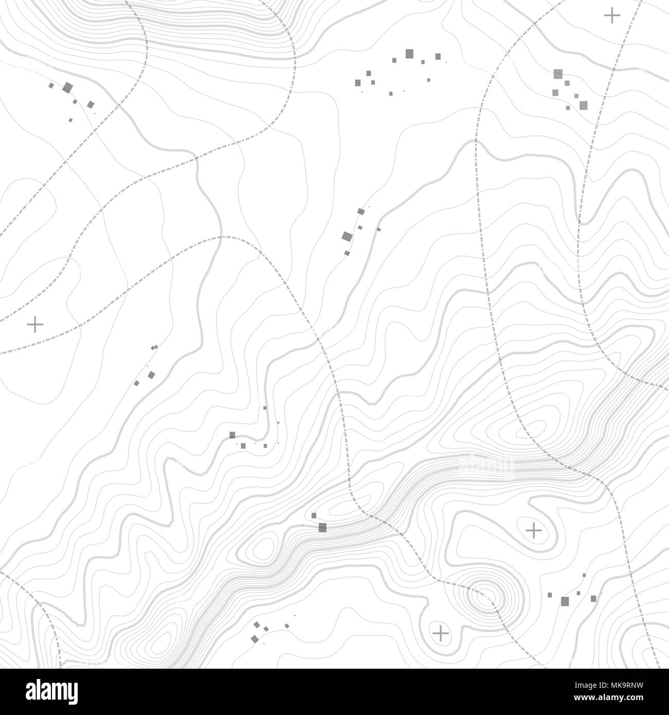 Topografische Karte Hintergrund konzept mit Platz für Ihre Kopie. Stock Vektor