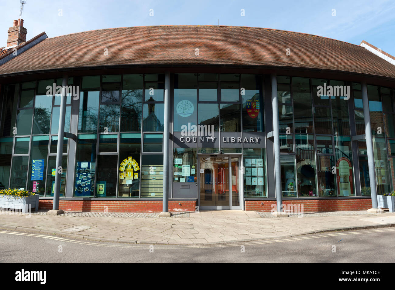 County Library, Halesworth, Suffolk, Großbritannien. Stockfoto
