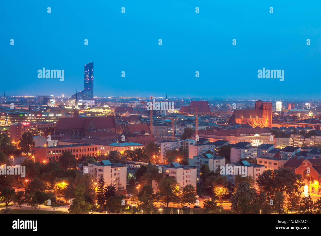 Wroclaw/Breslau Polen Stockfoto