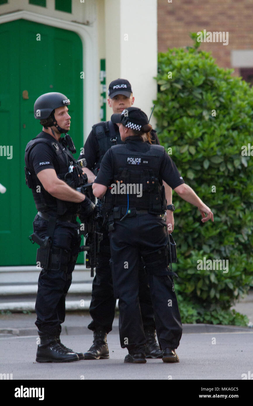 Oxford, UK, 7. Mai 2018 Polizei Vorfall in Oxford, EnglandCredit: Pete Lusabia/Alamy leben Nachrichten Stockfoto