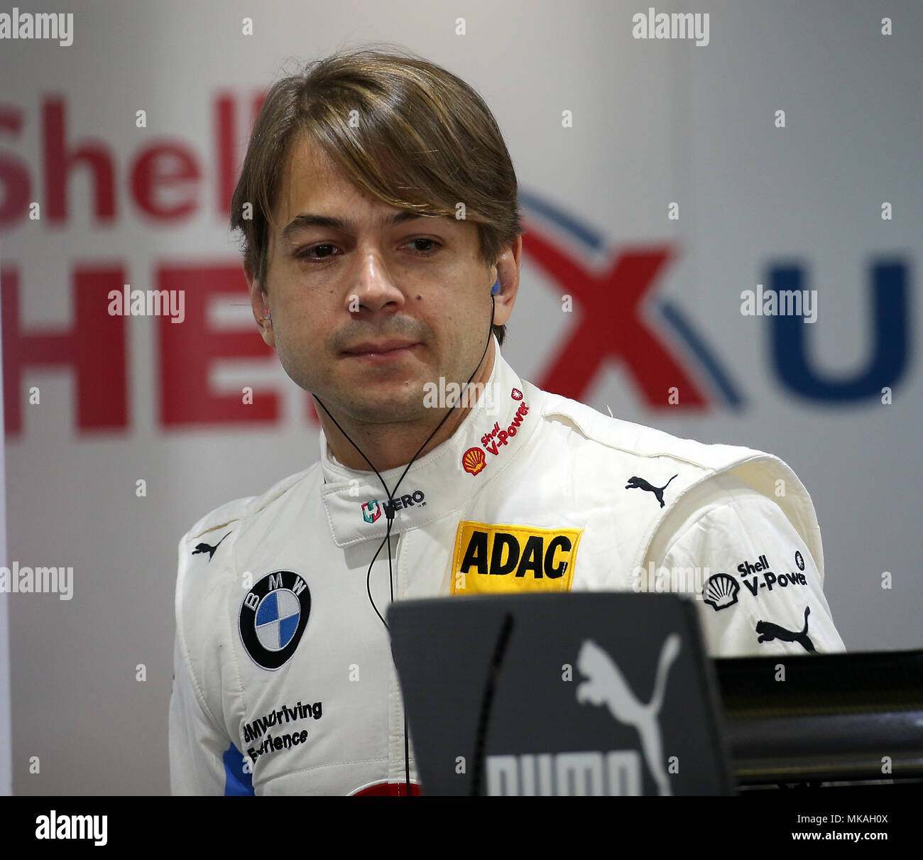 05.05.2018, Hockenheimring, Hockenheim, DTM 2018, 1. Lauf Hockenheimring, 04.05.-06.05 .2018, im Bild Augusto Farfus (BH Nr. 15) BMW Team RMG, Shell BMW M4 DTM Foto: Cronos/Hasan Bratic Stockfoto