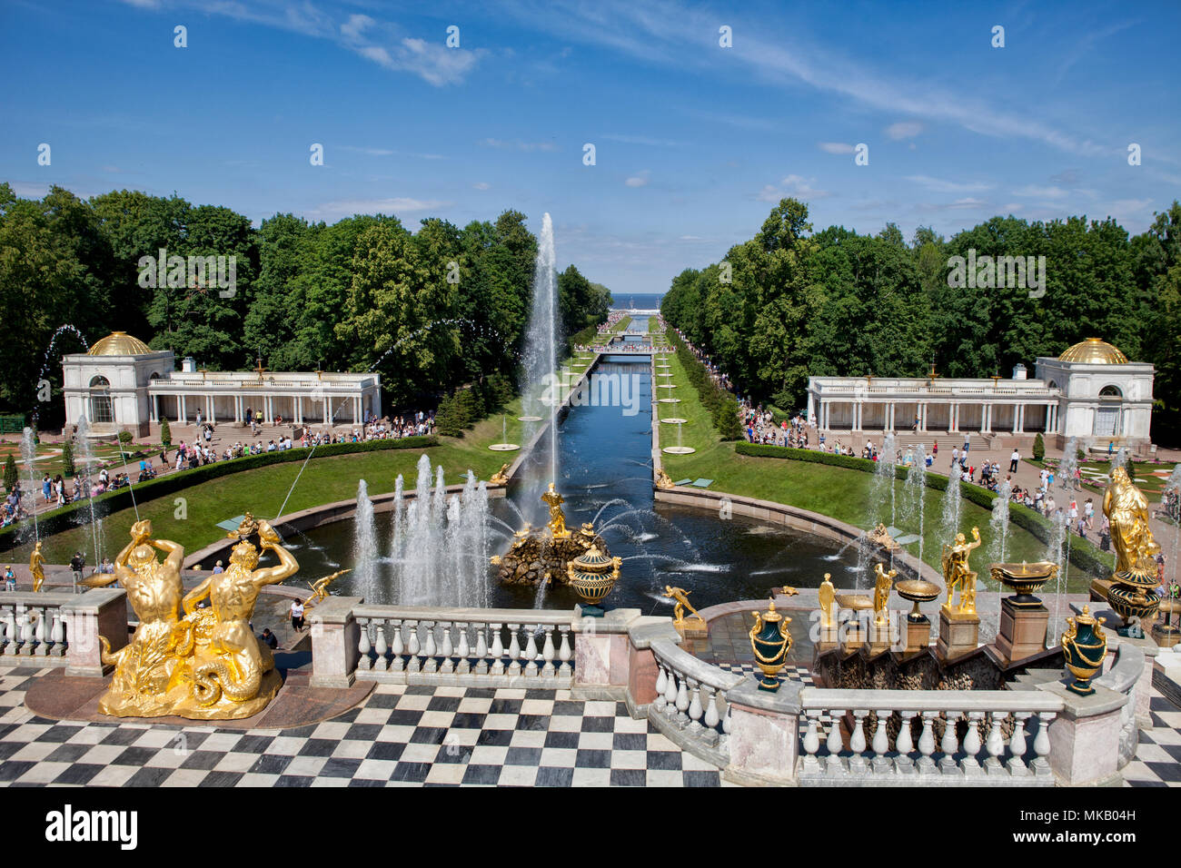 Petrodvorets. Petergof. St. Petersburg. Russland Stockfotografie - Alamy