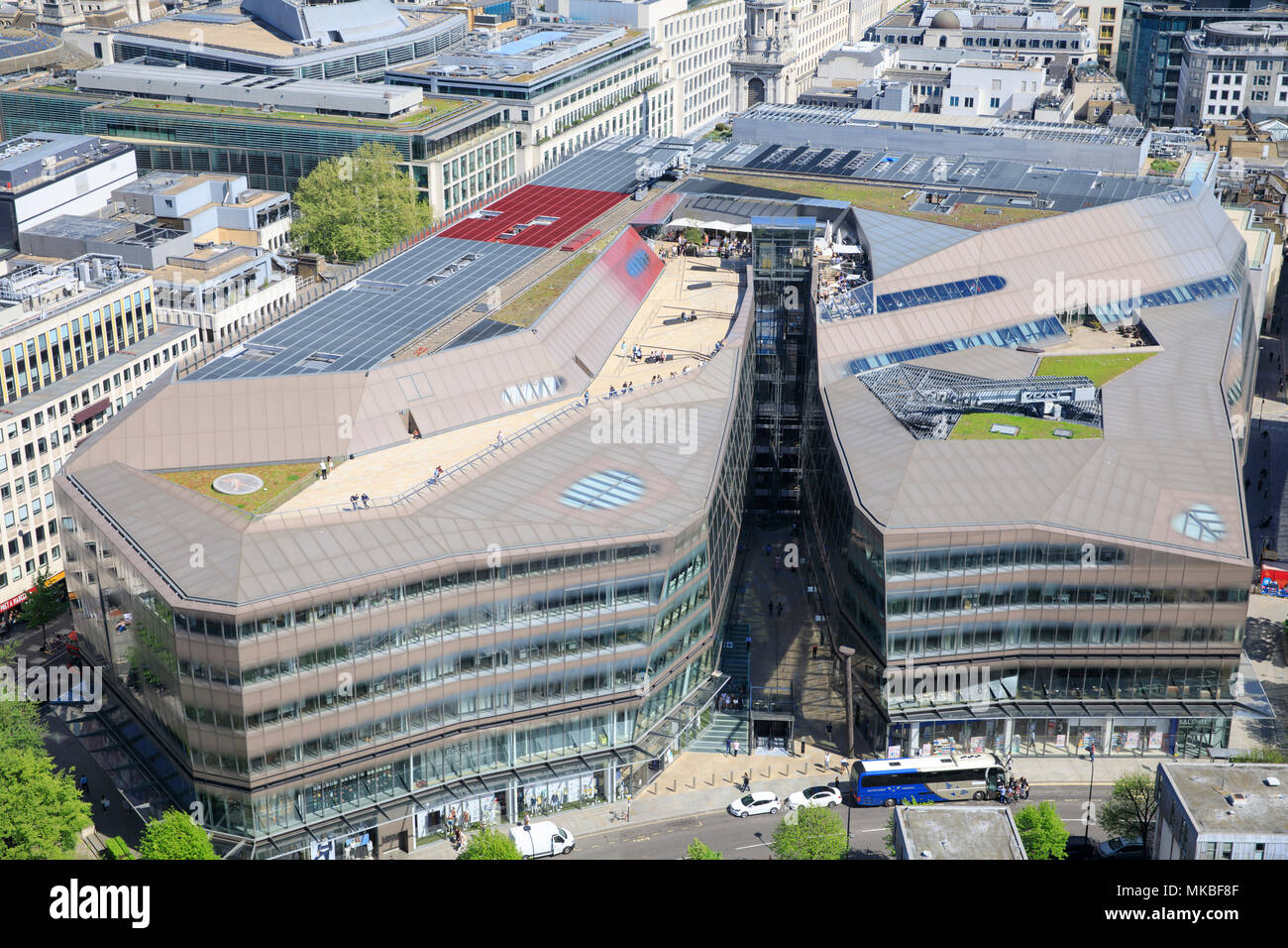 Eine neue Änderung, wie von der Golden Gallery von St. Paul's Cathedral. Stockfoto