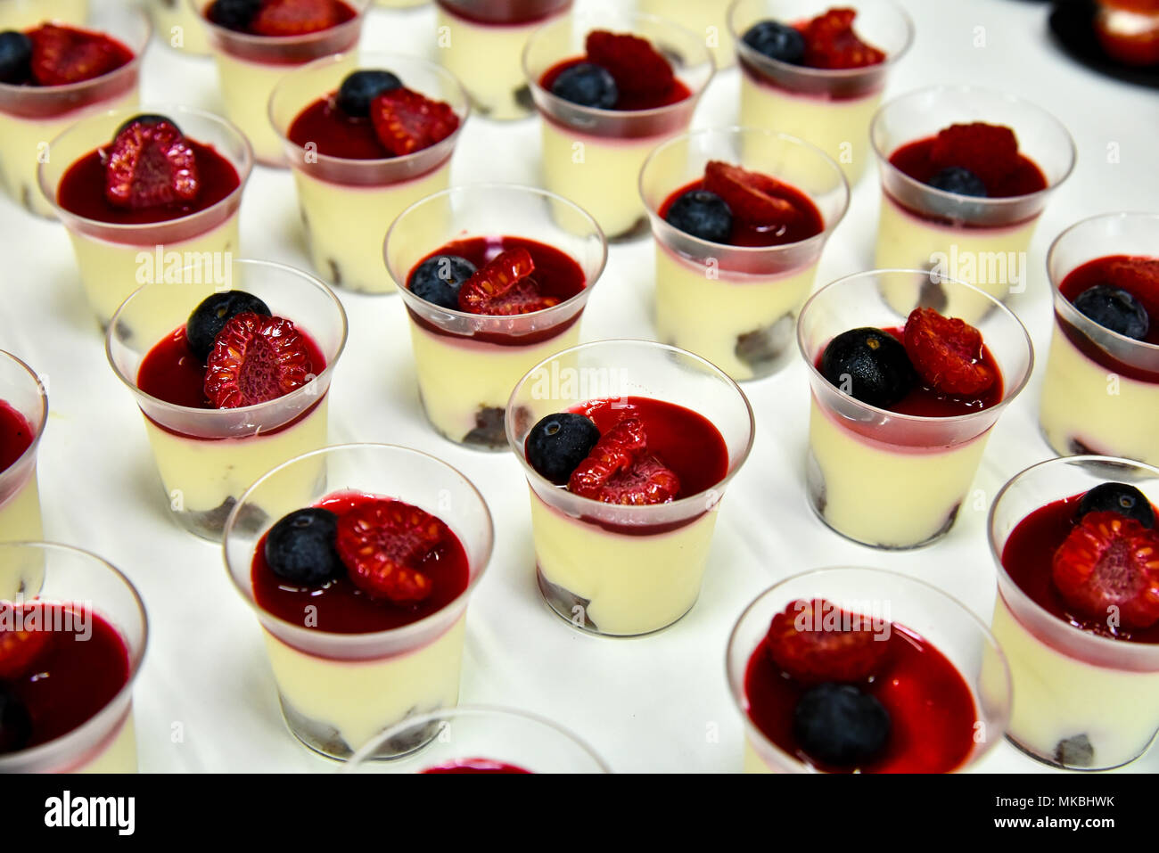 Vorbereitung leckere Snacks Stockfoto