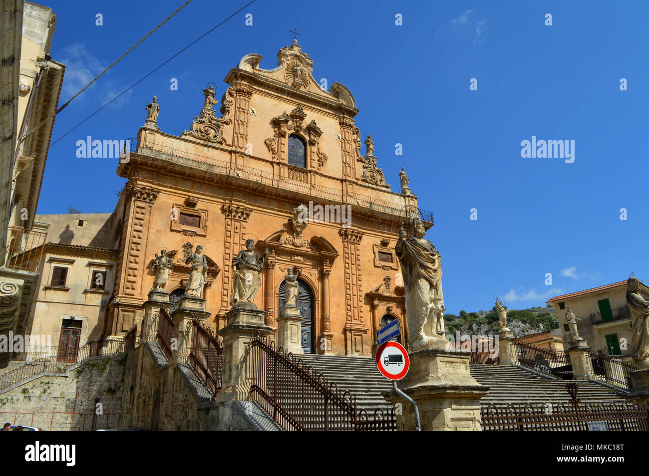 Duomo San Pietro, Modica, Ragusa, Sizilien, Italien, Europa Stockfoto