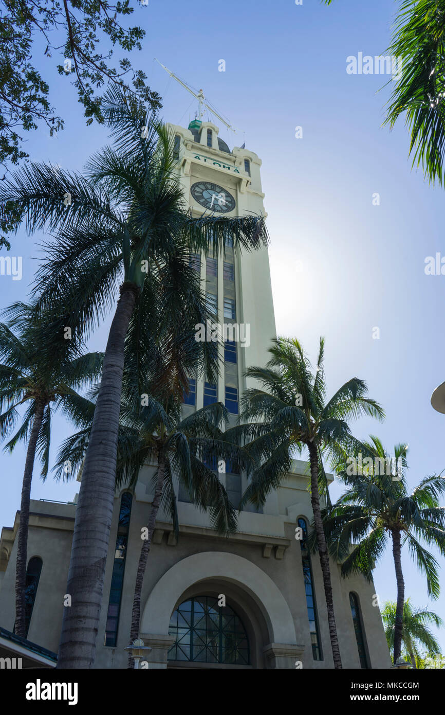 Aloha Tower Stockfoto