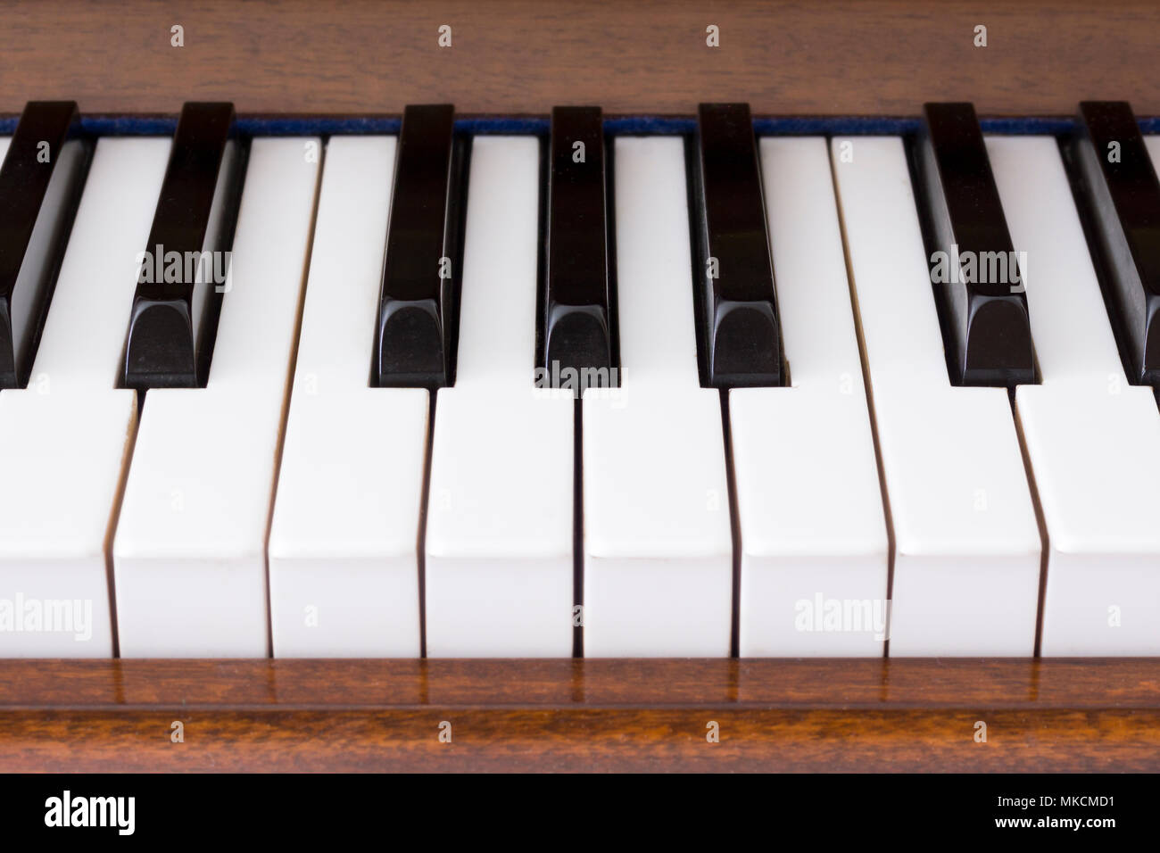 Eine Nahaufnahme von Piano keys Stockfoto