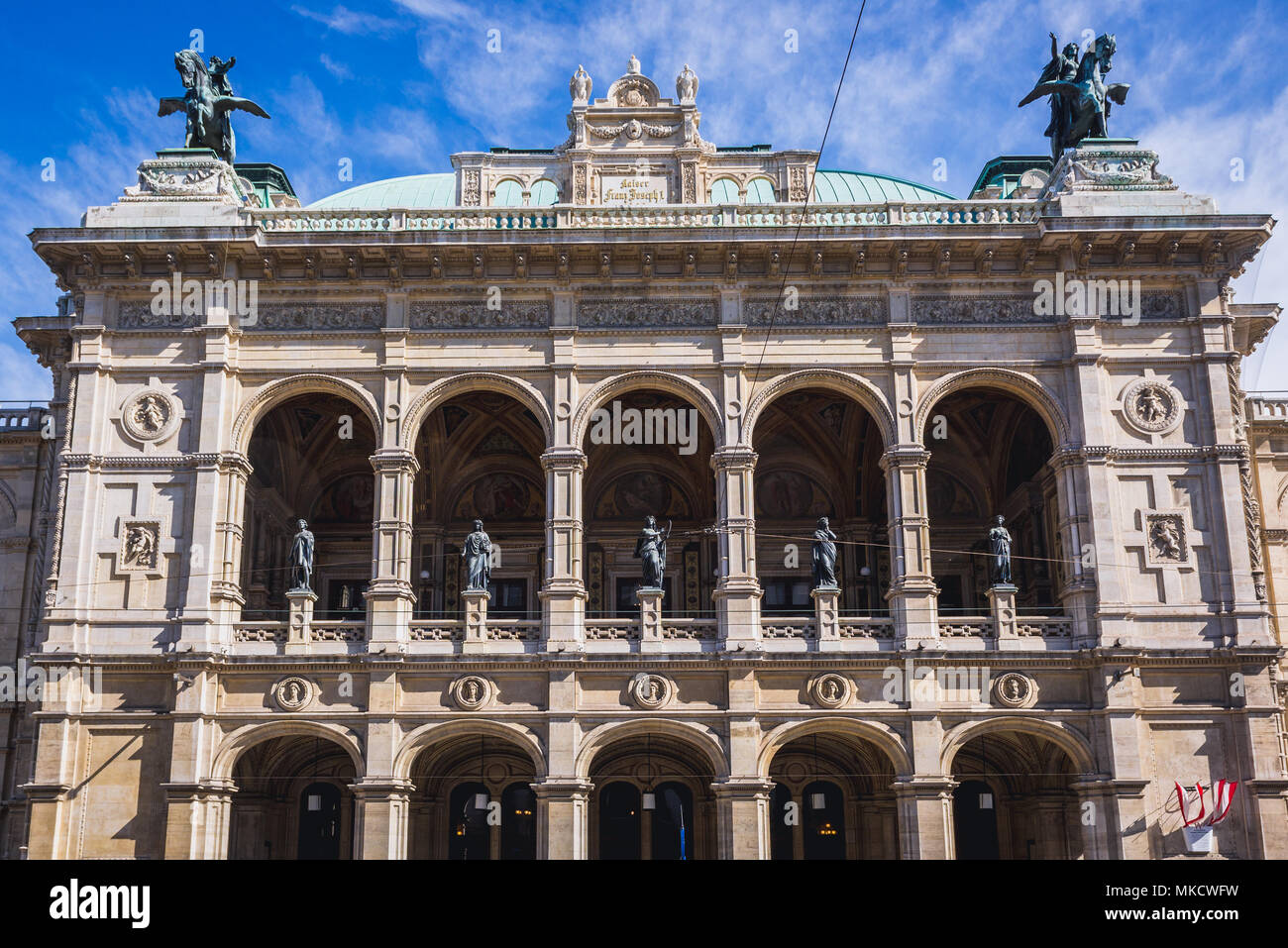 Wiener Staatsoper in Wien, Österreich Stockfoto