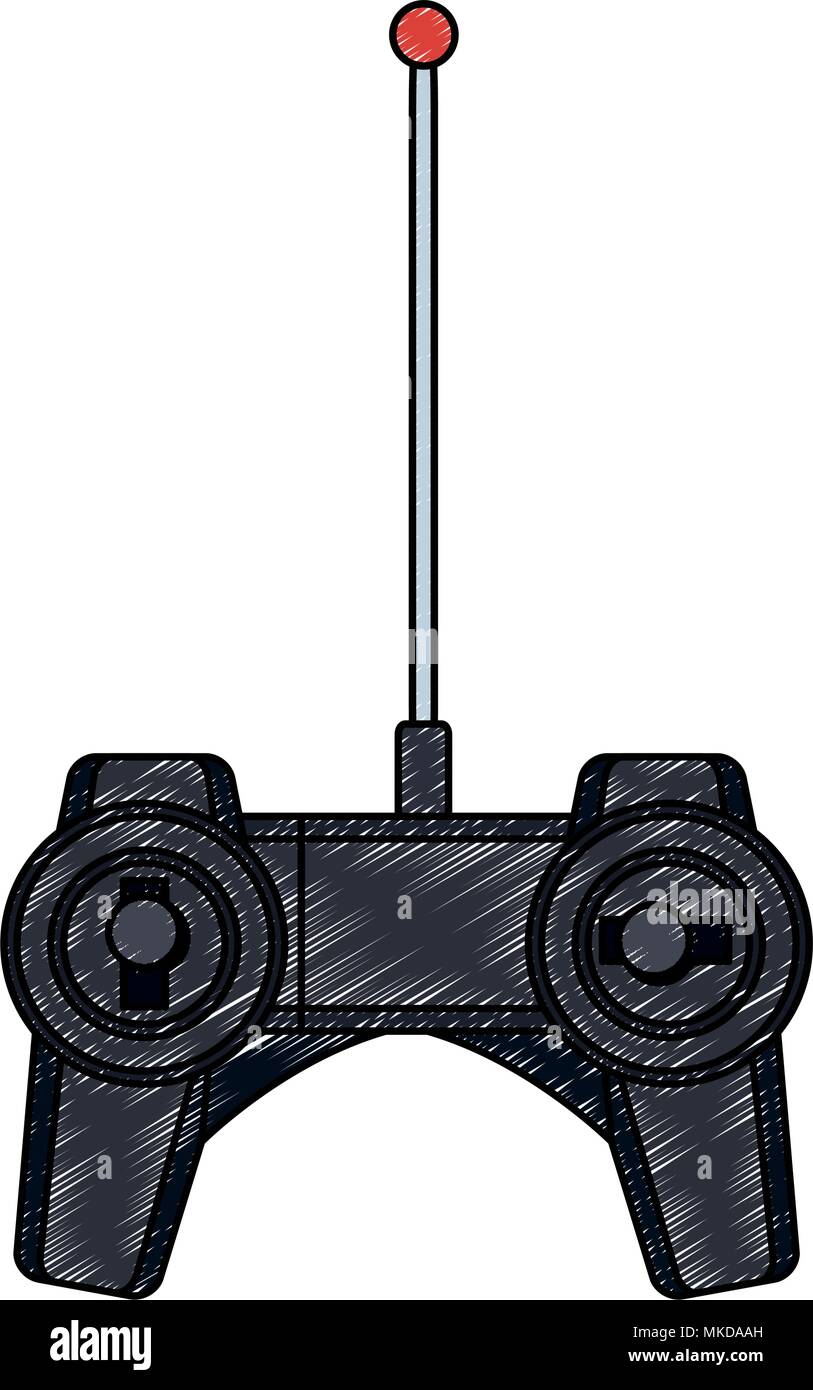 Drone Fernbedienung scribble Stock Vektor