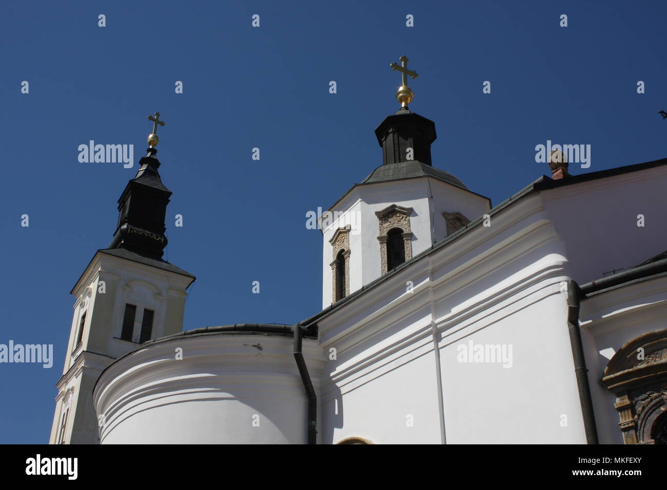 Details des Kloster Krusedol Fruska Gora Berg im Norden Serbiens, in der Provinz Vojvodina, Serbien. Stockfoto